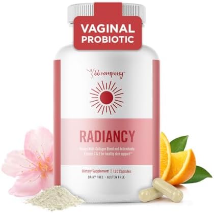 BB Company Radiancy | Vaginal Probiotics for Vaginal Dryness, pH Balance | Fights Itch, Odor | Anti-Aging | Hyaluronic Acid, Probiotics, Vitamin C