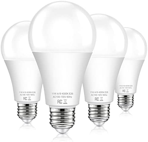 Dusk to Dawn Light Bulbs Outdoor, 11W Automatic On/Off Sensor Light Bulbs