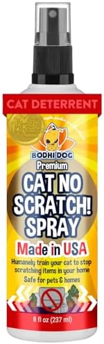 Bodhi 3-in-1 Cat & Kitten Training Aid - Cat Deterrent Spray for Indoor and Outdoor Use - Repellent to Establish Boundaries, Keep Cats Off Furniture