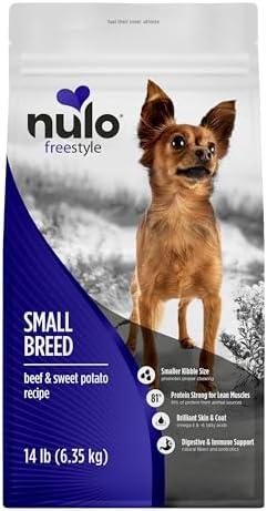 Nulo FreeStyle Small Breed Dog Food Dry - Salmon & Lentils, Puppy & Adult Grain Free Dog Food, Natural, High Protein
