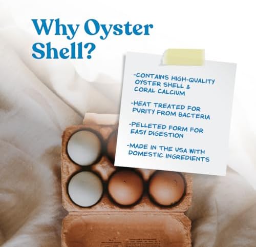 Manna Pro Crushed Oyster Shell for Chickens, Calcium Supplement, 5 lb Bag
