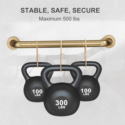 FANHAO 2 Pack Shower Grab Bar, 16 Inch Stainless Steel Bathroom Grab Bar with Anti-Slip Knurled Grip, Heavy Duty Shower Handle Bath Handle