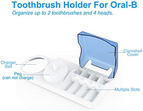 Toothbrush Holder Holder Compatible with Oral-B Electric toothbrushes handpiece, Stand for 4-Push-on Brushes