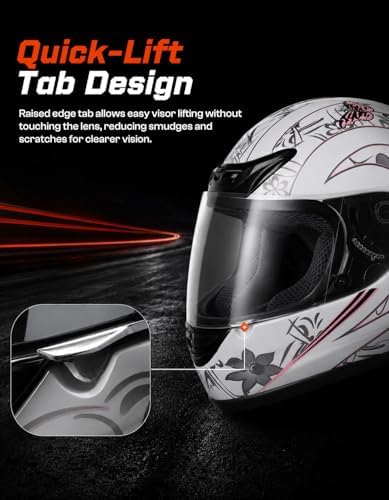 TCMT Full Face Helmet for Adult Men & Women, DOT Approved