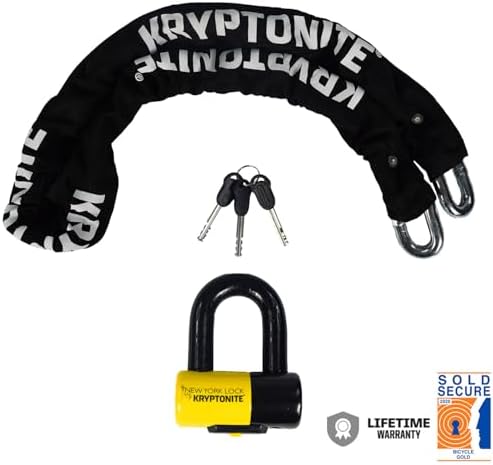 Kryptonite New York Legend 1515 Bike Chain Lock, 5ft Heavy Duty Steel