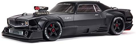 ARRMA 1/7 Felony 6S BLX Street Bash All-Road Muscle Car RTR (Ready-to-Run Transmitter and Receiver Included, Batteries and Charger Required), Black