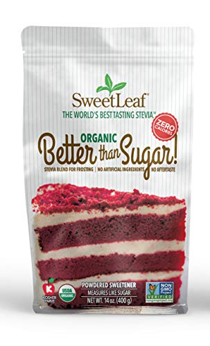 SweetLeaf Better Than Sugar Sweetener Alternative - 12.7 Oz | Powdered Sugar Substitute with Stevia & Erythritol, Use for Frosting, Baking, Coffee, Keto Friendly