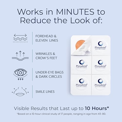 Plexaderm Eye Serum, 30 Single Use Pods - Visibly Reduces Bags & Wrinkles