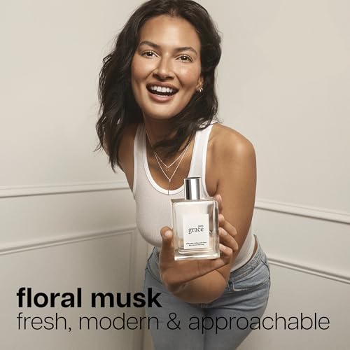 philosophy pure grace - crisp & clean women's perfume - with notes of water lily, leafy greens & musk - long lasting fragrance