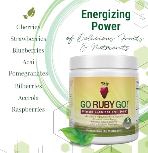 IVL - GO Ruby GO! Red Superfood Powder Juice | 42 Antioxidants Probiotics