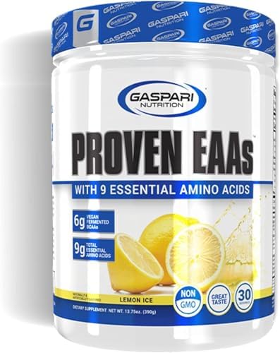 Gaspari Nutrition Proven EAAs, Vegan Fermented EAAs, Enhances Recovery & Replenishes Electrolytes, Non GMO (30 Servings, Guava Nectarine)