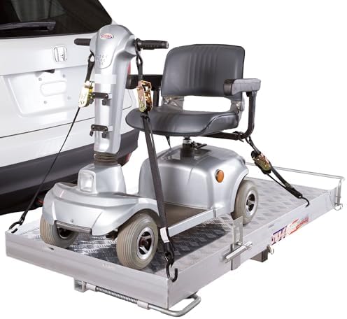 Hitch Wheelchair Carrier, 500 lb Cap, Tilt-A-Rack by Silver Spring