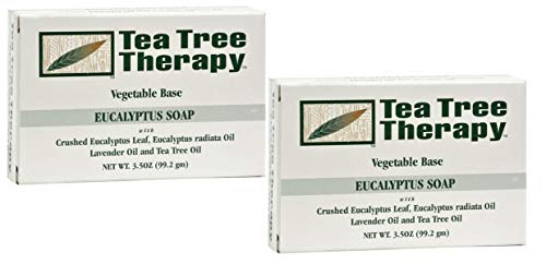 Tea Tree Therapy Vegetable Base Bar Soap, Eucalyptus, 6 Count