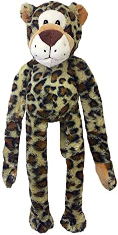 Multipet Swingin' Safari Monkey Dog Plush Toy - Squeaky Dog Toy for All Dogs - Extra Soft Plush Dog Toy - Stuffed Animal Dog Toy for Cuddling & Playing - Cute Dog Pet Toy (27”, Brown, 5 Squeakers)