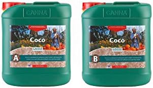 Canna 5 L Coco Part A & B-Veg & Bloom Nutrient-Developed for Run to Waste in Coco Mediums-Canna 9410005