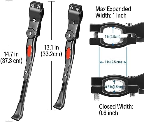 Flexzion Adjustable Bike Kickstand for 26 Inch Adult Mountain Bikes