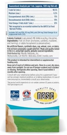 Nordic Naturals Omega-3 Fish Oil for Cats, w/EPA & DHA, Liquid - 2oz