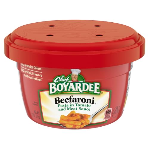 Case of Chef Boyardee Microwave Beefaroni (12 Total)