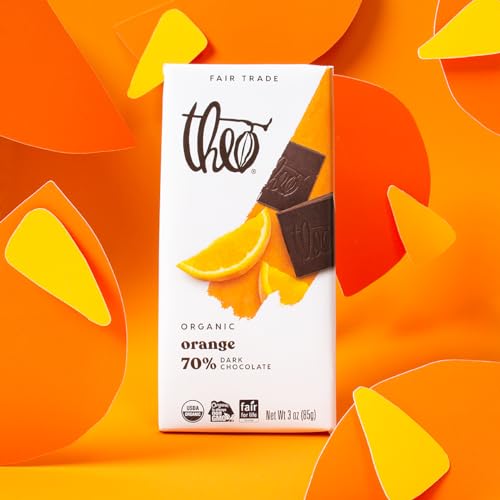 Theo Pure Organic Dark Chocolate Bar, 85% Cacao, 1 Bar | Vegan, Fair Trade