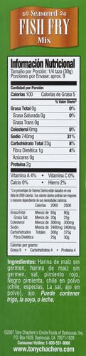TONY CHACHERES MIX FISH FRY SEASONED 10OZ
