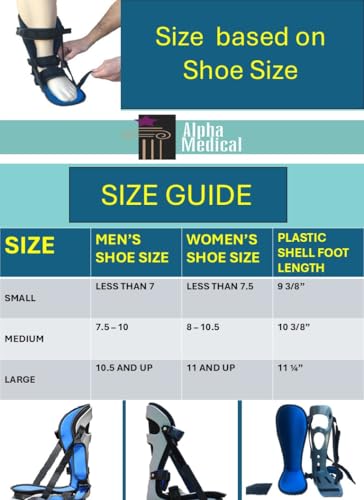 Plantar Fasciitis Adjustable Night Splint. Sleeping boot for foot stretching. P.F. Night Splint with wedge for dorsiflexion. Achilles tendonitis, Heel and Bone Spur, Tendon and Calf Stretching, Arch Pain Treatment. Fits Left & Right Foot. L4398 (Medium)