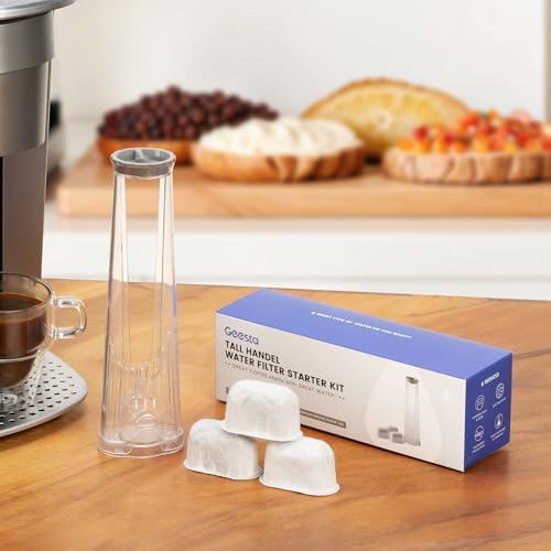 Water Filter Replacement Starter Kit for Keurig 2.0 | Tall Filter Holder and 3 Water Filters, Fits K-Classic, K-Express, K-Supreme, K-Slim, K-Iced
