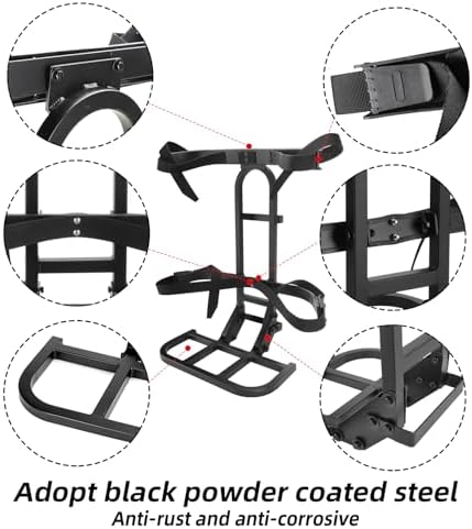 Roykaw Upgraded Golf Cart Rear Seat Bag Holder Universal Compatible with EZGO/Club Car/Yamaha, Golf Cart Rear Seat Bag Rack