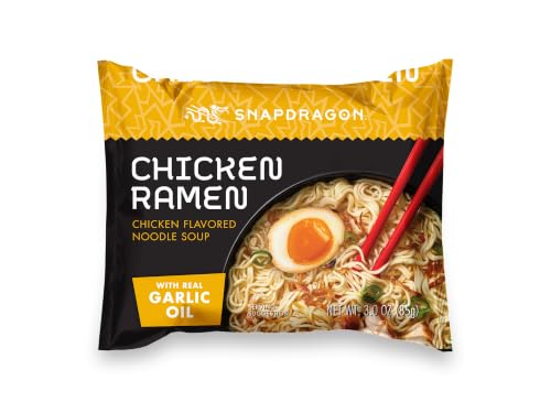 Snapdragon Miso Ramen Cup Noodles - 6 Pack Instant Ramen Bowl with Authentic Wheat Noodles, Soup Sauce Base