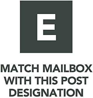 Gibraltar Mailboxes Patriot Large Capacity Rust-Proof Plastic Black, Post-Mount Mailbox, GMB515B01