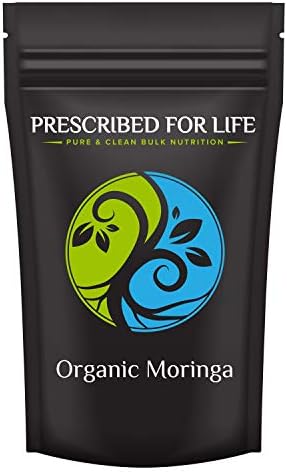 Prescribed For Life Organic Moringa Powder | Organic Moringa Leaf Powder | Superfood Supplement Rich in Vitamin C and Antioxidants | Moringa