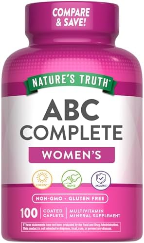 Nature's Truth Women's 50+ Multivitamin Caplets | 100 Count | with Vitamin A, C, D, E and Zinc | Non-GMO & Gluten Free Supplement