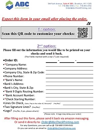 ABC Computer Checks Compatible w/QuickBooks, Checks on Top, Gray Linen (100 Sheets)