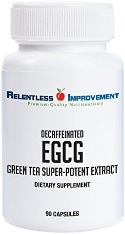 EGCG Green Tea Extract 90 Capsules 670mg Extract Per Capsule Standardized to High Potency 98%+Polyphenols 60% EgCG Very Low Caffeine Gentle On