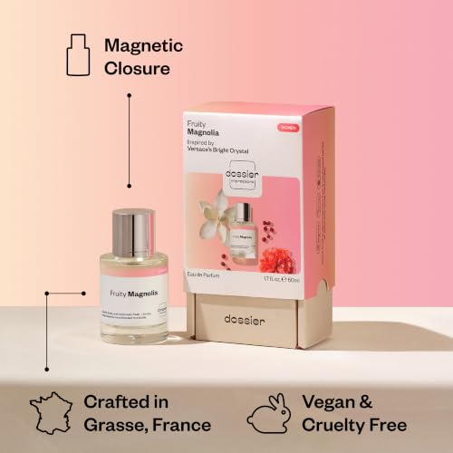 Dossier - Fruity Magnolia - Inspired by Bright Crystal - Women EDP | 1.7 fl oz (50ml) - Magnolia - Fruity Magnolia Eau de Parfum for Women