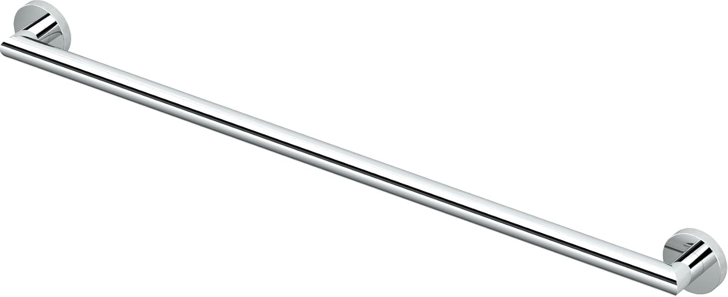 Gatco 970 Glam Shower Grab Bar, 12 Inch, ADA Compliant Stainless Steel, Satin Nickel, Wall Mounted Bathroom Handrail