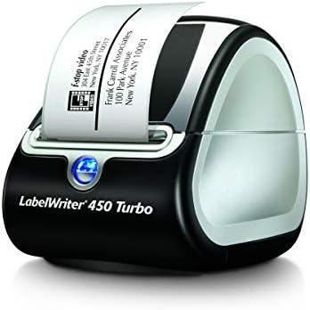 DYMO LabelWriter 450 Turbo Direct Thermal 600 x 300DPI Black,Silver Label Printer