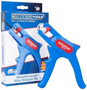 WEICON TOOLS Wire Stripper No. 5, automatic wire stripper 0.2-6 mm², wire stripper with side cutter up to 2 mm