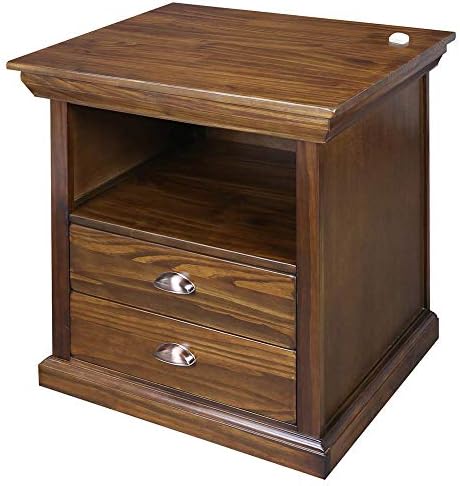 Casual Home Lincoln Nightstand Compartment, Concealment Furniture, Mocha