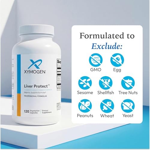 XYMOGEN Liver Protect - Liver Health & Antioxidant Support Supplement* - Milk Thistle, Alpha-Lipoic Acid, NAC & Selenium - Gluten-Free & Vegetarian - 120 Capsules