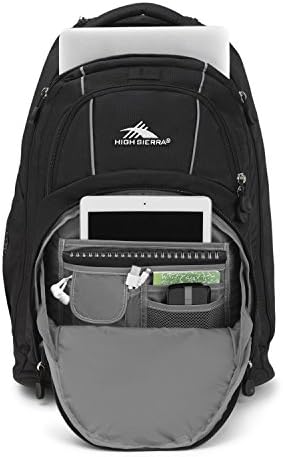 High Sierra Freewheel Wheeled Laptop Backpack, True Navy, 20.5 x 13.5 x 8-Inch