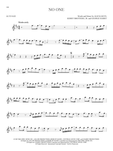 101 Hit Songs for Alto Sax | Pop and Rock Saxophone Sheet Music Collection | Songbook for Intermediate and Advanced Players | Popular Music for Alto
