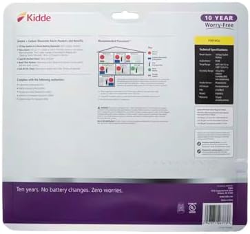 Kidde Worry-Free 10 Year Battery Combination Smoke and CO Alarm with Voice (2-Pa