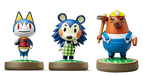 Nintendo Animal Crossing 3 Pack Bundle (Rover-Mabel-Resetti) Nintendo Switch -3DS-Wii U (Bulk Packaging)