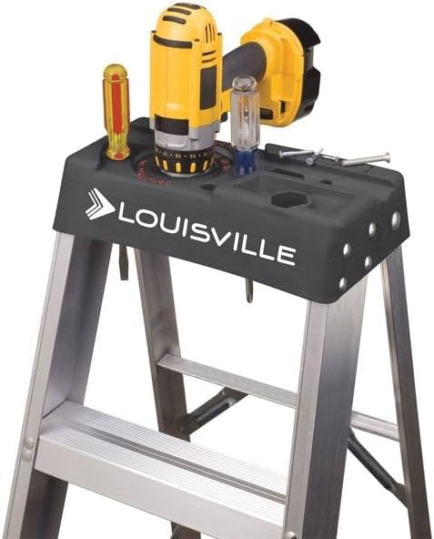 Louisville Ladder 2-Foot Aluminum Step Stool Industrial, 300-Pound Load Capacity, Type IA, AS3002