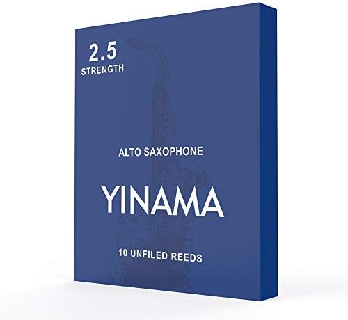 Alto Saxophone Reeds for Alto Sax Strength 2.5; Box of 10