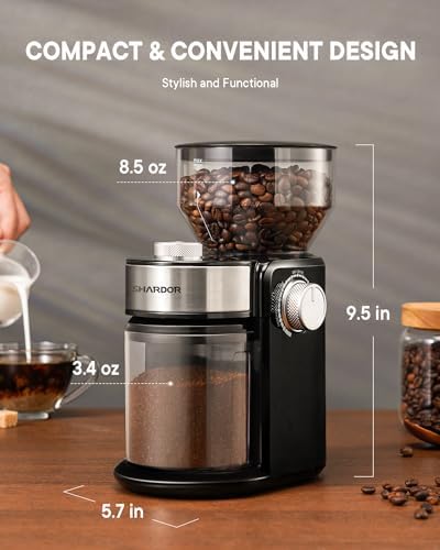 SHARDOR Electric Burr Coffee Grinder 2.0, Automatic Coffee Bean Grinder for Home Use