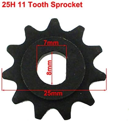2pcs Electric Scooter 11 Tooth Sprocket 25H Chain Motor Pinion Gear Front Sprocket 8mm For MY1020 Motor