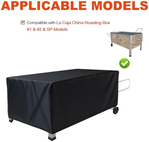 Cover for La Caja China Roasting Box, Compatible with #1 & #2 & SP Models Pig Roaster Grill, Made of Heavy-Duty 600D Oxford