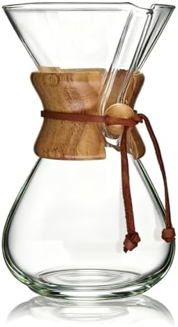 AGOGO Pour Over Coffee Maker Set, 34oz Classic Style, 304 Stainless Filter | Barista kit for home kitchen, Cafe, Camping & Office; 20oz-40oz Classic, Slim, Diamond styles; Includes brush & towel.