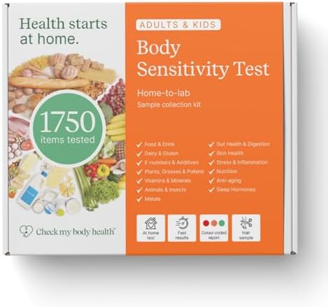 Food Sensitivity Test Kit for Adults & Kids - 990 Items - Hair Sample